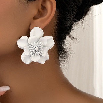Κορεατικά γλυκά λουλούδια σκουλαρίκια για κορίτσια Μόδα κοσμήματα Γυναικεία ιδιοσυγκρασία Πολύχρωμα σκουλαρίκια με πέταλα από σμάλτο Χονδρική