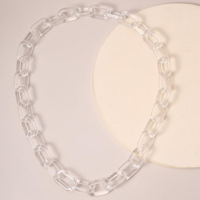 IngeSight.Z 6 värvi akrüüläädikhape kaelakee kaelakee kaelus vaik oranž värv turske paks pikad kaelakeed ehted