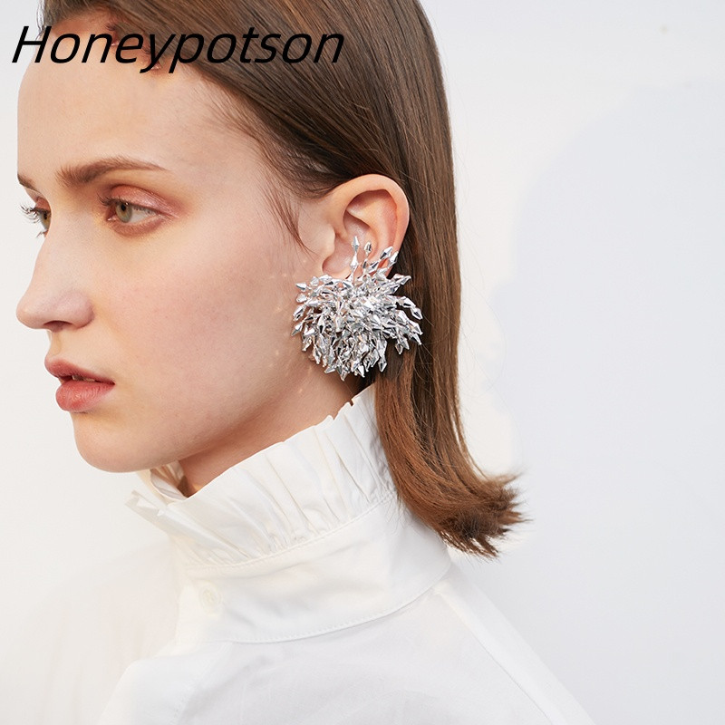 Νέα σκουλαρίκια λουλουδιών 2024 γυναικεία δίκτυα κόκκινα μόδα ιδιοσυγκρασία καρφιά μόδα γλυκά all match ατμοσφαιρικά σκουλαρίκια