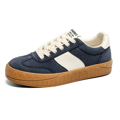 Moebränd beež meeste platvormkingad Mugavad libisemiskindlad vulkaniseeritud kingad Meeste pitsilised seemisnahast tossud meestele