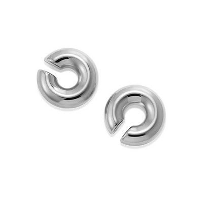 Punk Non Piercing Chunky Circle Clip Σκουλαρίκι για Γυναικεία Χρυσό Χρώμα Στρογγυλή Κλωστή υφή Μανσέτα Αυτιού Χοντρά Earclips Κοσμήματα Δώρα