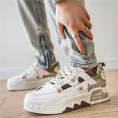 Ανδρικά casual αθλητικά παπούτσια 2024 φθινόπωρο Μποτάκια με χοντρή πλατφόρμα στον αστράγαλο Ανδρικά αθλητικά παπούτσια που αναπνέουν με φερμουάρ