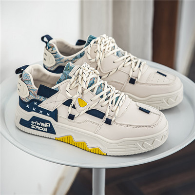 Ανδρικά casual αθλητικά παπούτσια 2024 φθινόπωρο Μποτάκια με χοντρή πλατφόρμα στον αστράγαλο Ανδρικά αθλητικά παπούτσια που αναπνέουν με φερμουάρ