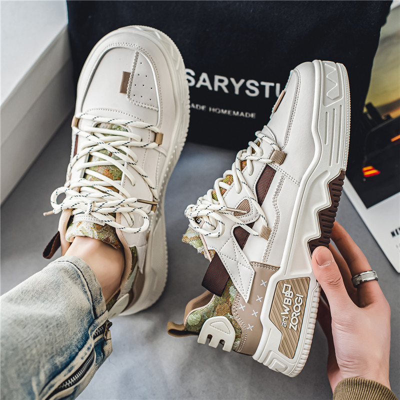 Ανδρικά casual αθλητικά παπούτσια 2024 φθινόπωρο Μποτάκια με χοντρή πλατφόρμα στον αστράγαλο Ανδρικά αθλητικά παπούτσια που αναπνέουν με φερμουάρ