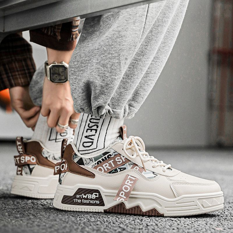Ανδρικά casual αθλητικά παπούτσια 2024 φθινόπωρο Μποτάκια με χοντρή πλατφόρμα στον αστράγαλο Ανδρικά αθλητικά παπούτσια που αναπνέουν με φερμουάρ