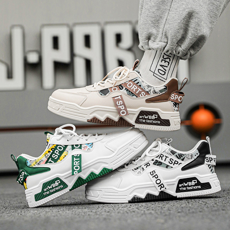 Ανδρικά casual αθλητικά παπούτσια 2024 φθινόπωρο Μποτάκια με χοντρή πλατφόρμα στον αστράγαλο Ανδρικά αθλητικά παπούτσια που αναπνέουν με φερμουάρ