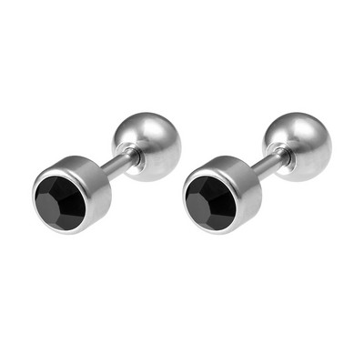 1 ζεύγος ιατρικό κρύσταλλο από ανοξείδωτο ατσάλι με στρογγυλή σφαίρα σκουλαρίκια με καρφιά από κόκκαλο αυτιού Σκουλαρίκι καρφί χόνδρου σκουλαρίκι Ear piercing body κόσμημα