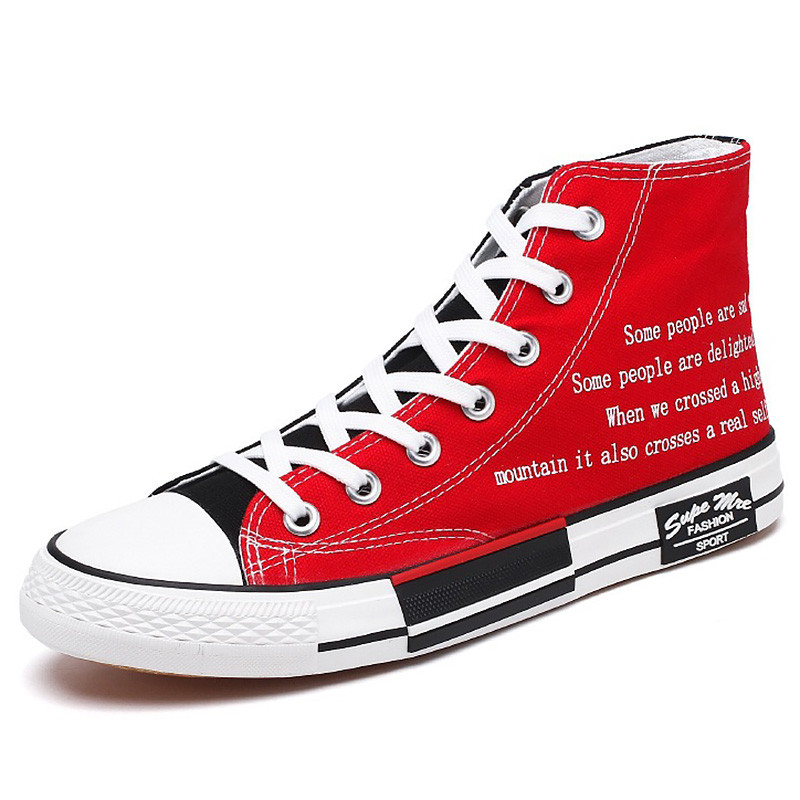 Kõrge ülaosaga meeste spordijalatsid Suvised lõuenditossud Disainer Kahevärvilised Espadrilles Vulcan Shoes Meeste luksuslikud tossud