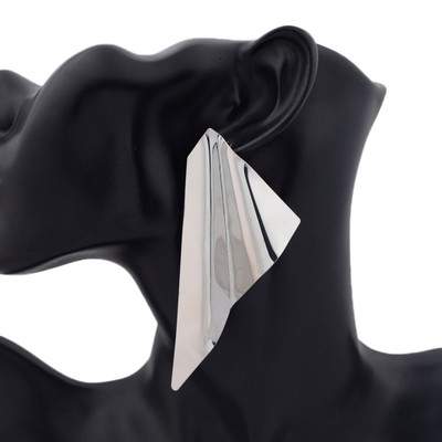 New Personality Metal Drop σκουλαρίκια για γυναίκες Ακανόνιστο υπερβολικό χρυσό χρώμα Γεωμετρικά κούφια σκουλαρίκια πεταλούδα pendientes