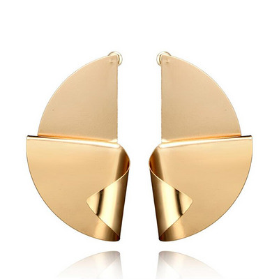 New Personality Metal Drop σκουλαρίκια για γυναίκες Ακανόνιστο υπερβολικό χρυσό χρώμα Γεωμετρικά κούφια σκουλαρίκια πεταλούδα pendientes