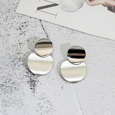 New Personality Metal Drop σκουλαρίκια για γυναίκες Ακανόνιστο υπερβολικό χρυσό χρώμα Γεωμετρικά κούφια σκουλαρίκια πεταλούδα pendientes