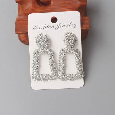 New Personality Metal Drop σκουλαρίκια για γυναίκες Ακανόνιστο υπερβολικό χρυσό χρώμα Γεωμετρικά κούφια σκουλαρίκια πεταλούδα pendientes