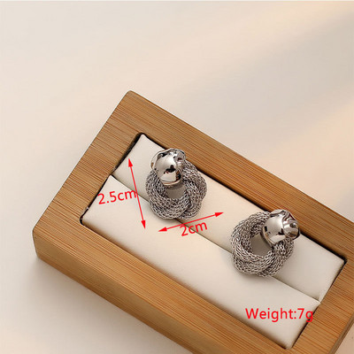 New Personality Metal Drop σκουλαρίκια για γυναίκες Ακανόνιστο υπερβολικό χρυσό χρώμα Γεωμετρικά κούφια σκουλαρίκια πεταλούδα pendientes