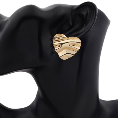 New Personality Metal Drop σκουλαρίκια για γυναίκες Ακανόνιστο υπερβολικό χρυσό χρώμα Γεωμετρικά κούφια σκουλαρίκια πεταλούδα pendientes