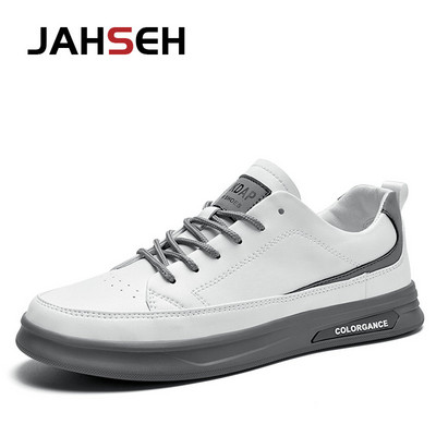 2023 Νέα Ανδρικά Βουλκανιζέ Παπούτσια Δερμάτινα Ανδρικά Αθλητικά Παπούτσια Μόδα με κορδόνια Μασίφ παπούτσια από καουτσούκ Άνοιξη Casual Ανδρικά παπούτσια Άνετα