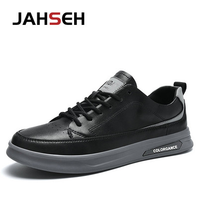 2023 Νέα Ανδρικά Βουλκανιζέ Παπούτσια Δερμάτινα Ανδρικά Αθλητικά Παπούτσια Μόδα με κορδόνια Μασίφ παπούτσια από καουτσούκ Άνοιξη Casual Ανδρικά παπούτσια Άνετα