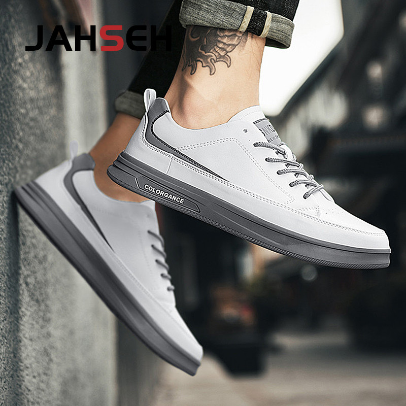 2023 Νέα Ανδρικά Βουλκανιζέ Παπούτσια Δερμάτινα Ανδρικά Αθλητικά Παπούτσια Μόδα με κορδόνια Μασίφ παπούτσια από καουτσούκ Άνοιξη Casual Ανδρικά παπούτσια Άνετα