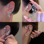 Moodsad tsirkoonist liblikast kõrvaklambrid sädelevad kivist kõrvaklambrid kõrvarõngad ilma augustamiseta naistele pulmaehted kingitused