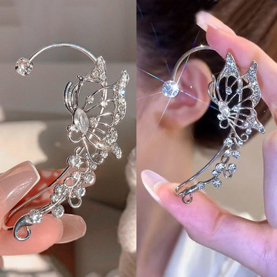 Moodsad tsirkoonist liblikast kõrvaklambrid sädelevad kivist kõrvaklambrid kõrvarõngad ilma augustamiseta naistele pulmaehted kingitused