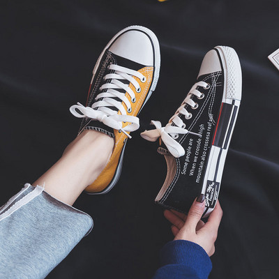 Γυναικεία μαθήτρια καθημερινά παπούτσια για τρέξιμο Σχεδιαστής μόδας Νεανικά γυναικεία πάνινα παπούτσια Γυναικεία παπούτσια από καουτσούκ καμβά Γυναικεία επίπεδη αθλητικά παπούτσια