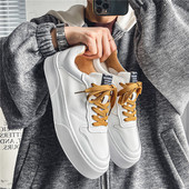 Vīriešu apavi Vasaras elpojoša sieta mīksta zole Mazi balti apavi Tendences pieaugums Sports Ikdienas galda apavi vīriešiem