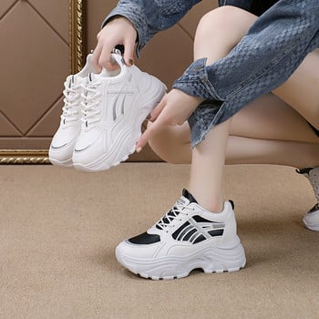 BCEBYL Нови зимни модерни, удобни и топли обувки с кръгли пръсти и дълбока уста, маратонки с дебела подметка Ежедневни дамски обувки