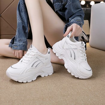 BCEBYL Нови зимни модерни, удобни и топли обувки с кръгли пръсти и дълбока уста, маратонки с дебела подметка Ежедневни дамски обувки
