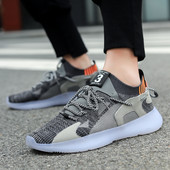 Uus disainer meeste kingad Korea mood Spordijalatsid Meeste mitmekülgsed vabaajajalatsid Õhkvõrgust hingavad jalatsid pluss suuruses 39-47