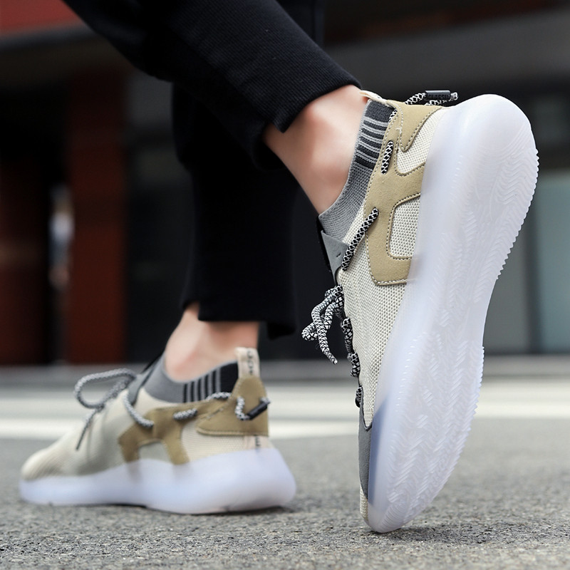 Uus disainer meeste kingad Korea mood Spordijalatsid Meeste mitmekülgsed vabaajajalatsid Õhkvõrgust hingavad jalatsid pluss suuruses 39-47