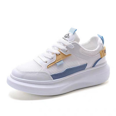 Γυναικεία παπούτσια 2024 Χοντρή σόλα Λευκή Άνοιξη Φθινοπωρινή Αναπνεύσιμη Πλατφόρμα Zapatos De Mujer Trend Round Head Γυναικεία casual αθλητικά παπούτσια