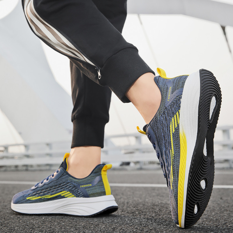 2023 m. nauji vyriški laisvalaikio batai, tinkliniai, kvėpuojantys, patogūs sportiniai neslystantys bėgimo teniso elastiniai vyriški batai