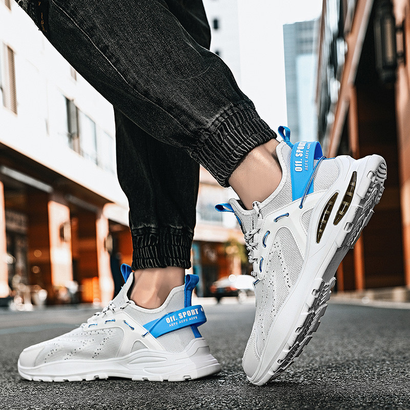 Uued meeste jooksujalatsid hingavad välisspordijalatsid Kerged paksud naistele Mugavad spordijalatsid X2206