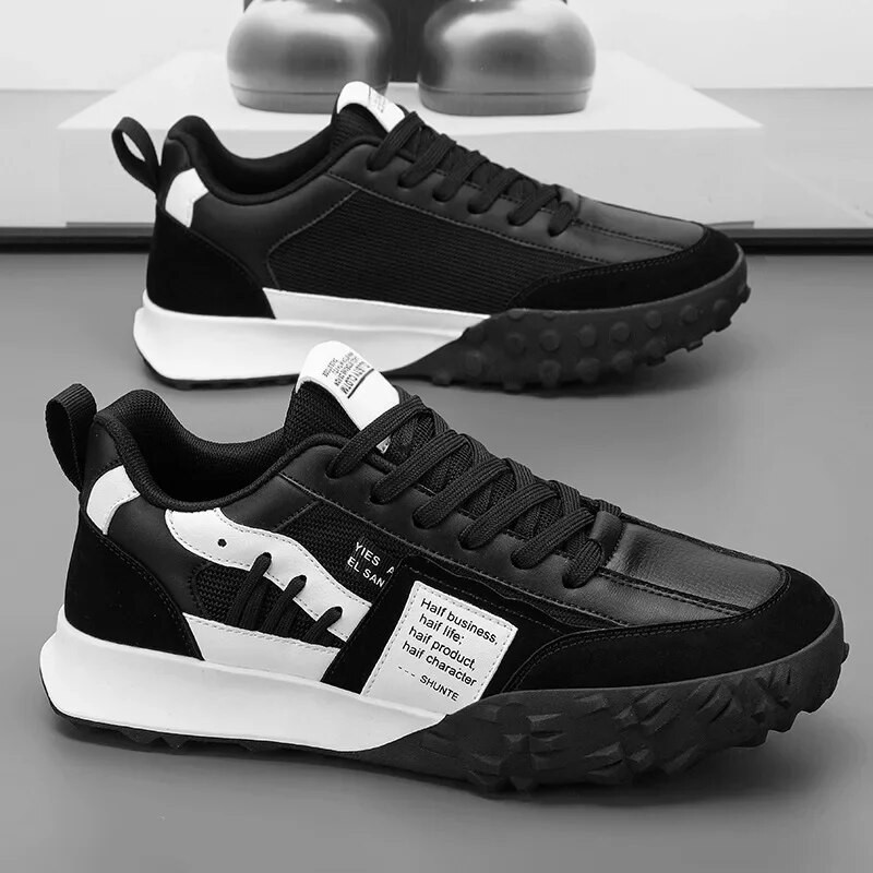 2024. gada zīmolu vīriešu apavi Ikdienas sporta apavi Retro, skrienot vecpuiši, moderns svītru raksts, zems griezums, plakans papēdis