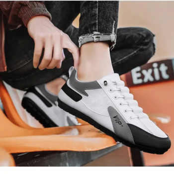 2023 New Men Casual Sneakers Breathable PU Άνετα Ανοιξιάτικα, Φθινοπωρινά παπούτσια για περπάτημα Ανδρικά παπούτσια για περπάτημα σε καμβά αναψυχής