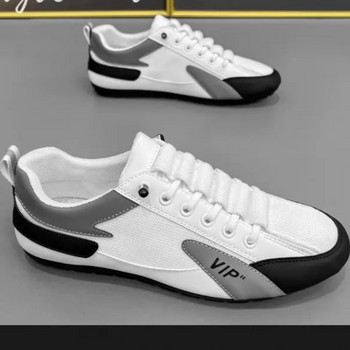 2023 New Men Casual Sneakers Breathable PU Άνετα Ανοιξιάτικα, Φθινοπωρινά παπούτσια για περπάτημα Ανδρικά παπούτσια για περπάτημα σε καμβά αναψυχής