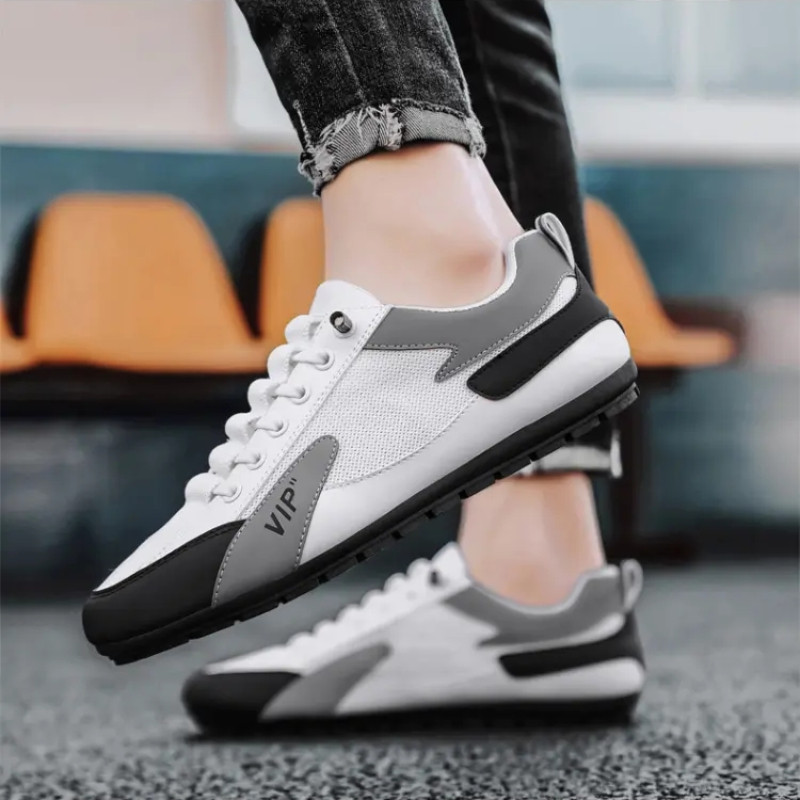 2023 New Men Casual Sneakers Breathable PU Άνετα Ανοιξιάτικα, Φθινοπωρινά παπούτσια για περπάτημα Ανδρικά παπούτσια για περπάτημα σε καμβά αναψυχής