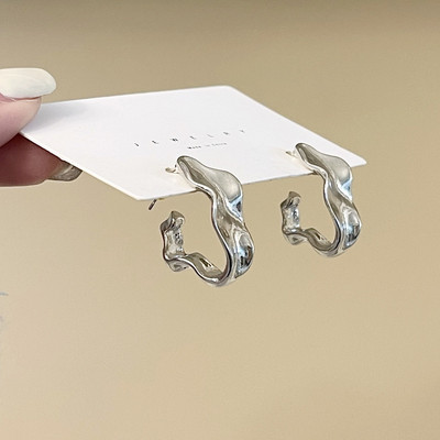 Zelta auskari Korejas ģeometrijas metāla vienkārši auskari sievietēm Sieviešu retro pīrsinga auskari 2023 Trend Fashion Jewelry