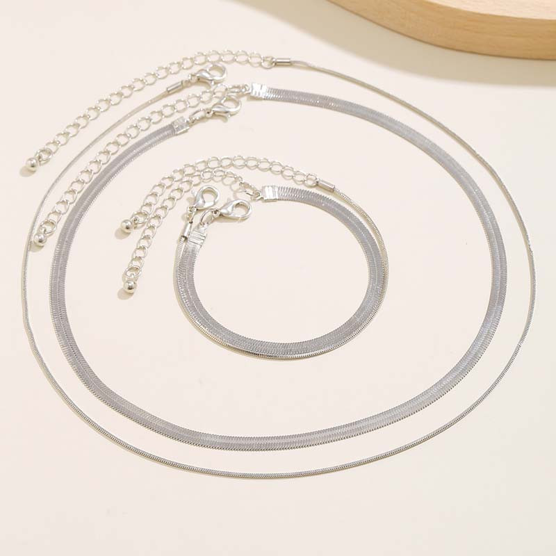 Κολιέ κολιέ διπλής επίστρωσης vintage σετ κολιέ με κόκκαλο με κόκκαλο σετ για γυναίκες πανκ χιπ χοπ χρυσό κολιέ τσόκερ Δώρα κοσμήματα