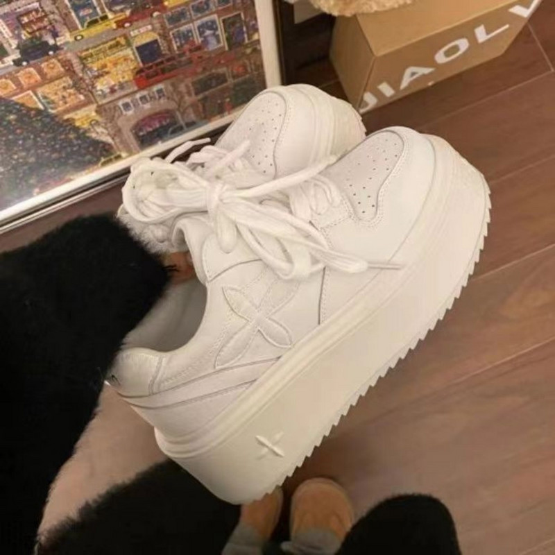 SIEVIEŠU kedas ar biezu apakšu, paaugstinātu, īpaši vieglu, neslīdošu, nodilumizturīgu, ērtu maizi ikdienas sporta apavi Vulkanizēti apavi