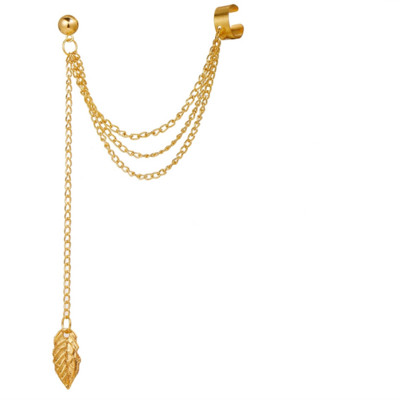 1 vnt., 2021 m. karštas išpardavimas, dviejų skylučių veriantys auskarai moterims Briliantinio krištolo cirkonio 2 metalo spalvos grandinėlės auskarai vakarėlio papuošalai