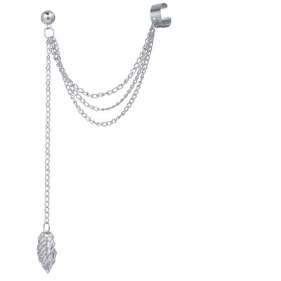 1 vnt., 2021 m. karštas išpardavimas, dviejų skylučių veriantys auskarai moterims Briliantinio krištolo cirkonio 2 metalo spalvos grandinėlės auskarai vakarėlio papuošalai