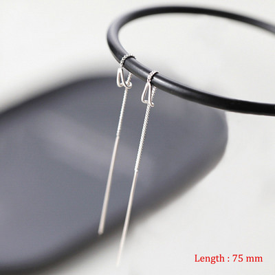 Lihtsas stiilis karbikett Tutt rippuvad kõrvarõngad naistele Pikad rippuvad kõrvarõngad augustamisjoonega Aksessuaarid Peenikesed mini trendikad kõrvaehted