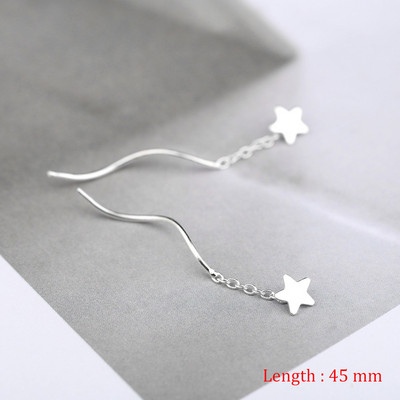 Lihtsas stiilis karbikett Tutt rippuvad kõrvarõngad naistele Pikad rippuvad kõrvarõngad augustamisjoonega Aksessuaarid Peenikesed mini trendikad kõrvaehted