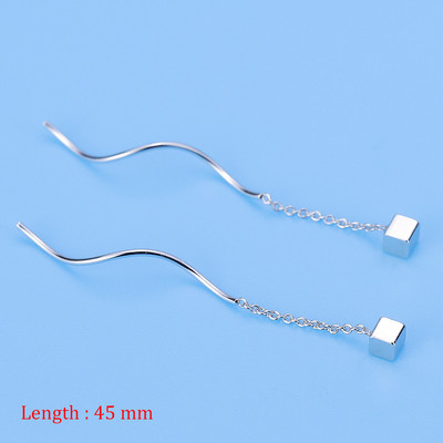 Lihtsas stiilis karbikett Tutt rippuvad kõrvarõngad naistele Pikad rippuvad kõrvarõngad augustamisjoonega Aksessuaarid Peenikesed mini trendikad kõrvaehted