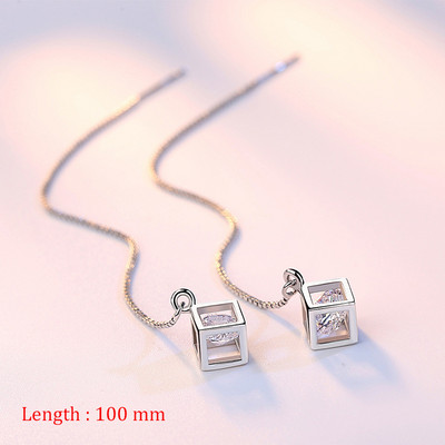 Lihtsas stiilis karbikett Tutt rippuvad kõrvarõngad naistele Pikad rippuvad kõrvarõngad augustamisjoonega Aksessuaarid Peenikesed mini trendikad kõrvaehted