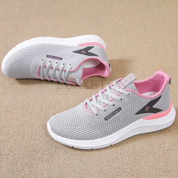 2024 Обувки за бягане Дамски дишащи маратонки Летни леки мрежести въздушни възглавници Дамски спортни обувки Външни обувки за тренировки с връзки