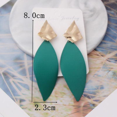 Πράσινο Χρώμα Καρδιά Σκουλαρίκια λουλούδι σταγόνας για Γυναικεία πέταλα Στρογγυλή πεταλούδα Μεταλλικό Brincos Wedding Party Κοσμήματα φίλη Δώρο