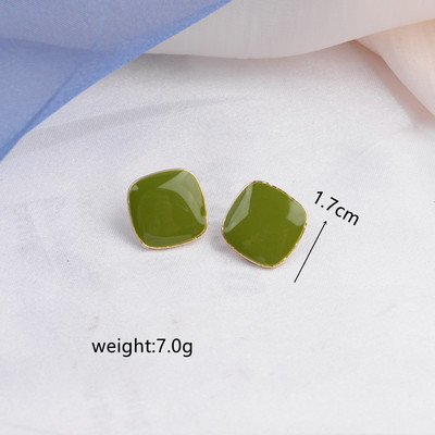 Πράσινο Χρώμα Καρδιά Σκουλαρίκια λουλούδι σταγόνας για Γυναικεία πέταλα Στρογγυλή πεταλούδα Μεταλλικό Brincos Wedding Party Κοσμήματα φίλη Δώρο