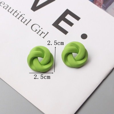 Πράσινο Χρώμα Καρδιά Σκουλαρίκια λουλούδι σταγόνας για Γυναικεία πέταλα Στρογγυλή πεταλούδα Μεταλλικό Brincos Wedding Party Κοσμήματα φίλη Δώρο