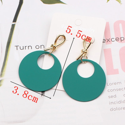 Πράσινο Χρώμα Καρδιά Σκουλαρίκια λουλούδι σταγόνας για Γυναικεία πέταλα Στρογγυλή πεταλούδα Μεταλλικό Brincos Wedding Party Κοσμήματα φίλη Δώρο